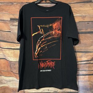 Nightmare on Elm Street Freddy Krueger Horror Movie Graphic XXL T-Shirt Black